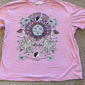 Pull&Bear Light Purple T-Shirt